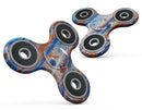 Abstract Wet Paint Rustic Blue Full-Body Fidget Spinner Skin-Kit