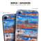 Abstract Wet Paint Rustic Blue - Skin-Kit for the Apple iPhone XR, XS MAX, XS/X, 8/8+, 7/7+, 5/5S/SE (All iPhones Available)