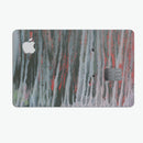Abstract Wet Paint Smoke Red - Premium Protective Decal Skin-Kit for the Apple Credit Card