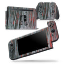 Abstract Wet Paint Smoke Red - Skin Wrap Decal for Nintendo Switch Lite Console & Dock - 3DS XL - 2DS - Pro - DSi - Wii - Joy-Con Gaming Controller