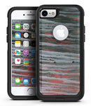 Abstract Wet Paint Smoke Red - iPhone 7 or 7 Plus Commuter Case Skin Kit