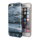 Abstract Wet Paint Soft Blue iPhone 6/6s or 6/6s Plus 2-Piece Hybrid INK-Fuzed Case