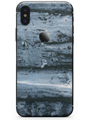 Abstract Wet Paint Soft Blue - iPhone X Skin-Kit
