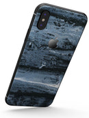 Abstract Wet Paint Soft Blue - iPhone X Skin-Kit