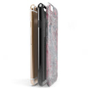 Abstract Wet Paint Subtle Pink and Gray iPhone 6/6s or 6/6s Plus 2-Piece Hybrid INK-Fuzed Case