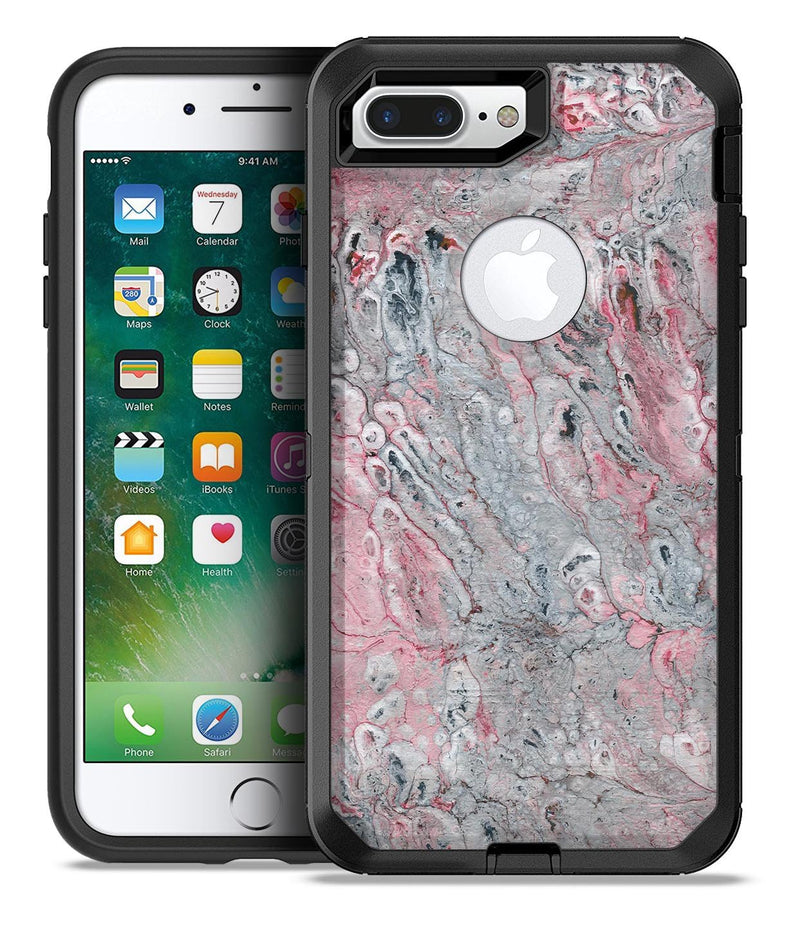 Abstract Wet Paint Subtle Pink and Gray - iPhone 7 Plus/8 Plus OtterBox Case & Skin Kits