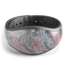 Abstract Wet Paint Subtle Pink and Gray - Decal Skin Wrap Kit for the Disney Magic Band