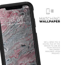 Abstract Wet Paint Subtle Pink and Gray - Skin Kit for the iPhone OtterBox Cases