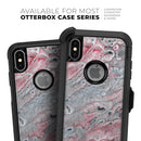Abstract Wet Paint Subtle Pink and Gray - Skin Kit for the iPhone OtterBox Cases