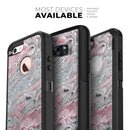 Abstract Wet Paint Subtle Pink and Gray - Skin Kit for the iPhone OtterBox Cases