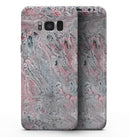 Abstract Wet Paint Subtle Pink and Gray - Samsung Galaxy S8 Full-Body Skin Kit