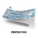 Abstract Wet Paint Teal - Premium Protective Decal Skin-Kit for the Apple Credit Card