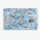 Abstract Wet Paint Teal - Premium Protective Decal Skin-Kit for the Apple Credit Card
