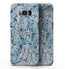 Abstract Wet Paint Teal - Samsung Galaxy S8 Full-Body Skin Kit