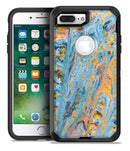 Abstract Wet Paint Teal and Gold - iPhone 7 Plus/8 Plus OtterBox Case & Skin Kits