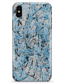 Abstract Wet Paint Teal - iPhone X Clipit Case