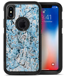Abstract Wet Paint Teal - iPhone X OtterBox Case & Skin Kits