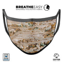 Abstract Wet Paint Vintage - Made in USA Mouth Cover Unisex Anti-Dust Cotton Blend Reusable & Washable Face Mask with Adjustable Sizing for Adult or Child