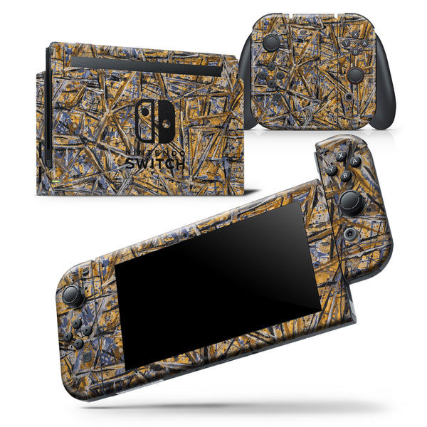 Abstract Wet Paint v4 - Skin Wrap Decal for Nintendo Switch Lite Console & Dock - 3DS XL - 2DS - Pro - DSi - Wii - Joy-Con Gaming Controller