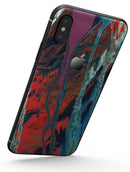 Abstract Wet Paint v92 - iPhone X Skin-Kit