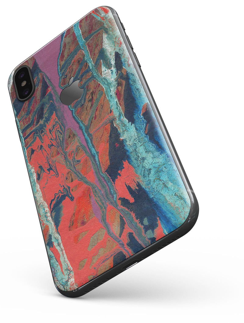 Abstract Wet Paint v92 - iPhone X Skin-Kit