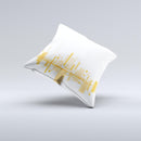 Abstract Yellow Skyline View ink-Fuzed Decorative Throw Pillow