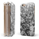 Aerial CityScape Black and White iPhone 6/6s or 6/6s Plus 2-Piece Hybrid INK-Fuzed Case