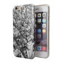 Aerial CityScape Black and White iPhone 6/6s or 6/6s Plus 2-Piece Hybrid INK-Fuzed Case