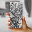Aerial CityScape Black and White iPhone 6/6s or 6/6s Plus 2-Piece Hybrid INK-Fuzed Case