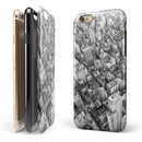 Aerial CityScape Black and White iPhone 6/6s or 6/6s Plus 2-Piece Hybrid INK-Fuzed Case