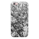 Aerial CityScape Black and White iPhone 6/6s or 6/6s Plus 2-Piece Hybrid INK-Fuzed Case