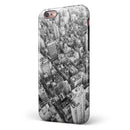 Aerial CityScape Black and White iPhone 6/6s or 6/6s Plus 2-Piece Hybrid INK-Fuzed Case