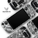 Aerial CityScape Black and White // Full Body Skin Decal Wrap Kit for the Steam Deck handheld gaming computer