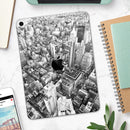 Aerial CityScape Black and White - Full Body Skin Decal for the Apple iPad Pro 12.9", 11", 10.5", 9.7", Air or Mini (All Models Available)