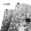 Aerial CityScape Black and White - Full Body Skin Decal for the Apple iPad Pro 12.9", 11", 10.5", 9.7", Air or Mini (All Models Available)