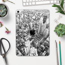 Aerial CityScape Black and White - Full Body Skin Decal for the Apple iPad Pro 12.9", 11", 10.5", 9.7", Air or Mini (All Models Available)