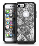 Aerial CityScape Black and White - iPhone 7 or 7 Plus Commuter Case Skin Kit