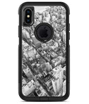 Aerial CityScape Black and White - iPhone X OtterBox Case & Skin Kits