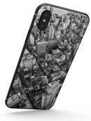 Aerial CityScape Black and White - iPhone X Skin-Kit