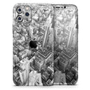 Aerial CityScape Black and White  - Protective Skin Wrap & Decal – Compatible with iPhone SE to iPhone 17 Pro Max (All Models)