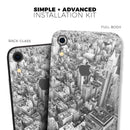 Aerial CityScape Black and White - Skin-Kit for the Apple iPhone XR, XS MAX, XS/X, 8/8+, 7/7+, 5/5S/SE (All iPhones Available)