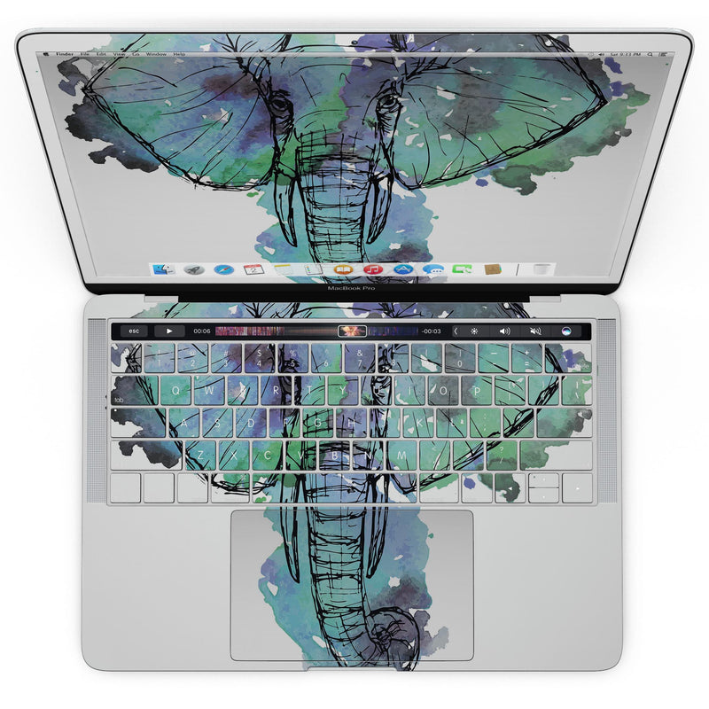 MacBook Pro with Touch Bar Skin Kit - African_Sketch_Elephant-MacBook_13_Touch_V4.jpg?