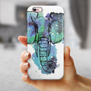 African Sketch Elephant iPhone 6/6s or 6/6s Plus 2-Piece Hybrid INK-Fuzed Case