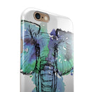 African Sketch Elephant iPhone 6/6s or 6/6s Plus 2-Piece Hybrid INK-Fuzed Case