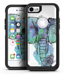 African Sketch Elephant - iPhone 7 or 7 Plus Commuter Case Skin Kit