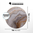 Agate Marble Slate V4// WaterProof Rubber Foam Backed Anti-Slip Mouse Pad for Home Work Office or Gaming Computer Desk