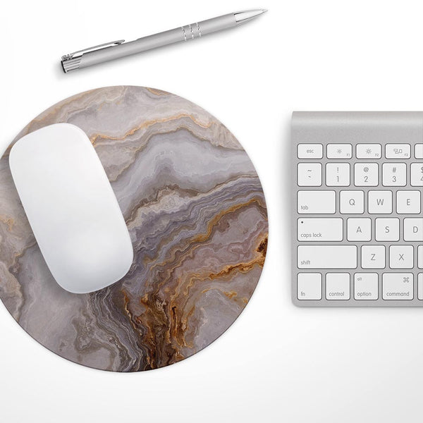 Agate Marble Slate V4// WaterProof Rubber Foam Backed Anti-Slip Mouse Pad for Home Work Office or Gaming Computer Desk