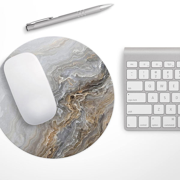 Agate Marble Slate V5// WaterProof Rubber Foam Backed Anti-Slip Mouse Pad for Home Work Office or Gaming Computer Desk