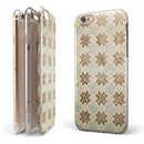 Aged Aqua Polygon Pattern iPhone 6/6s or 6/6s Plus 2-Piece Hybrid INK-Fuzed Case
