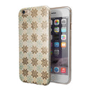 Aged Aqua Polygon Pattern iPhone 6/6s or 6/6s Plus 2-Piece Hybrid INK-Fuzed Case